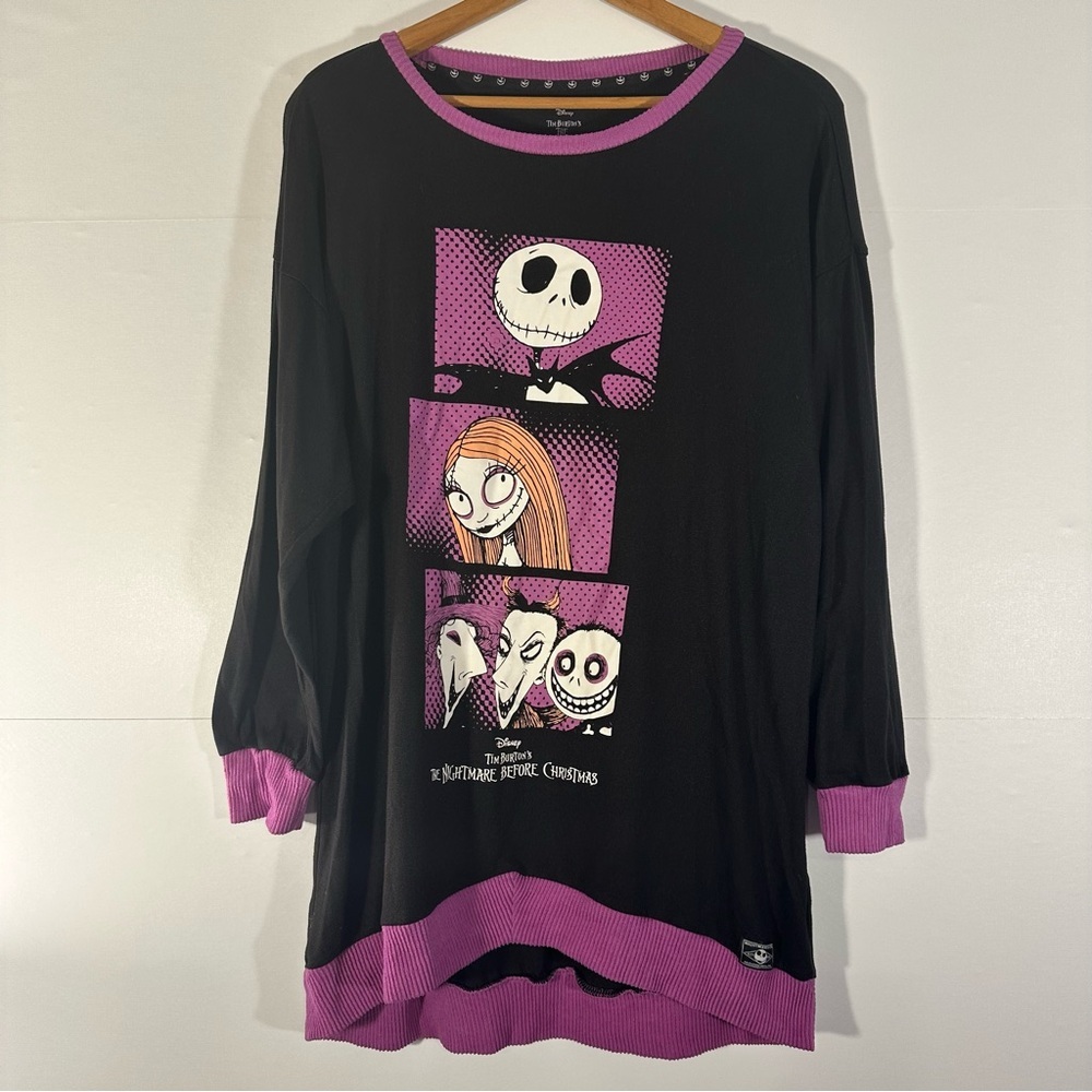Disney Nightmare Before Christmas Pajama Tunic Top